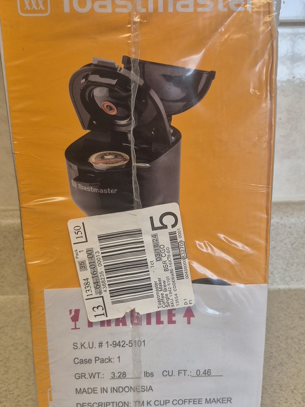 Toastmaster Single Serve K-Cup Coffee Maker - Black - Picture 8 of 8